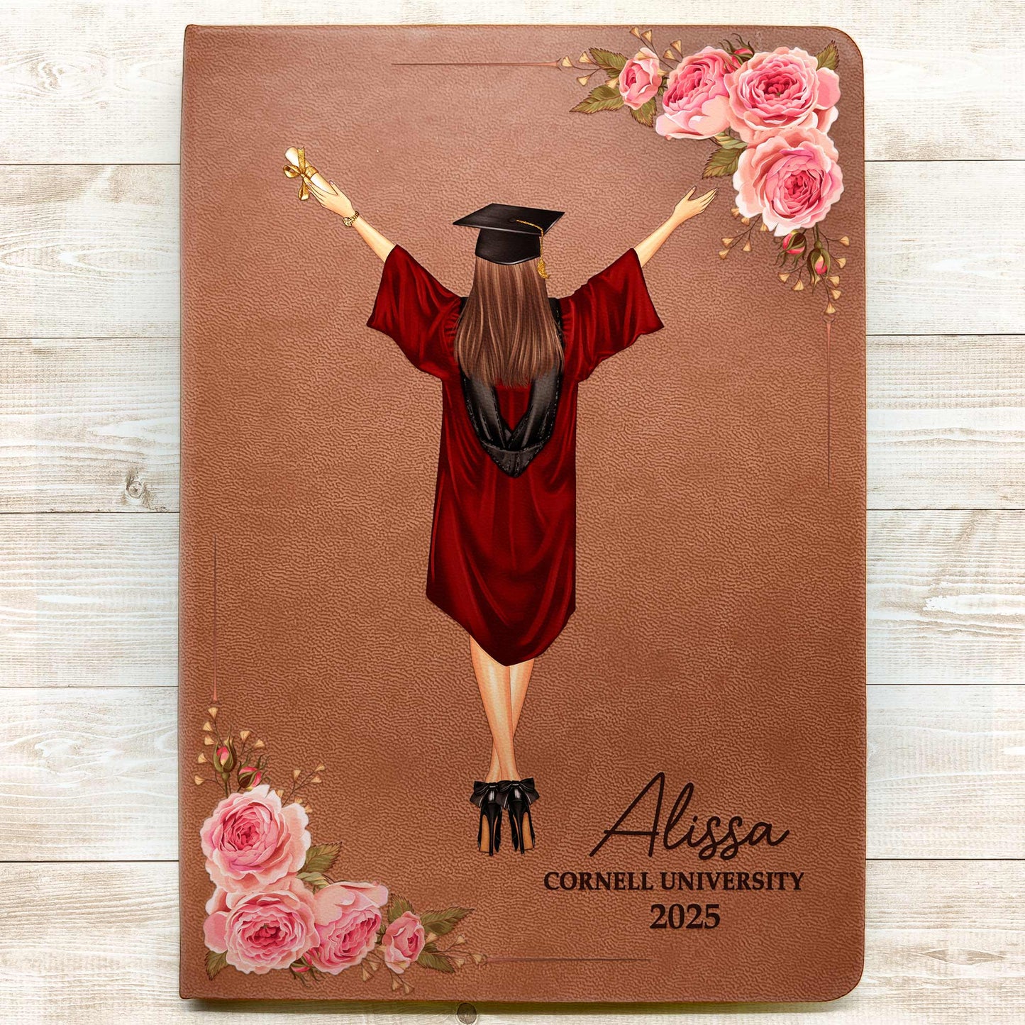 A Sweet Ending To A New Beginning - Personalized Leather Journal