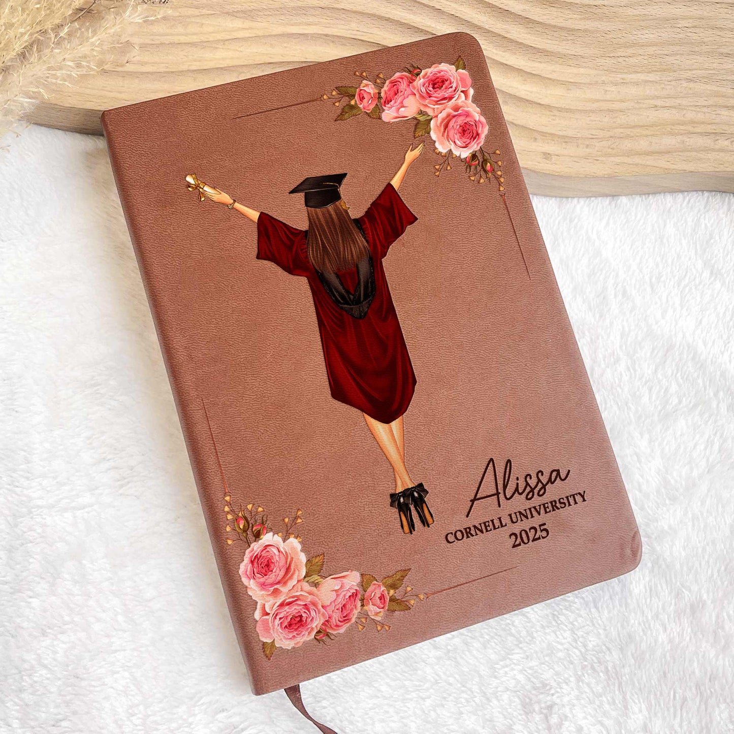 A Sweet Ending To A New Beginning - Personalized Leather Journal