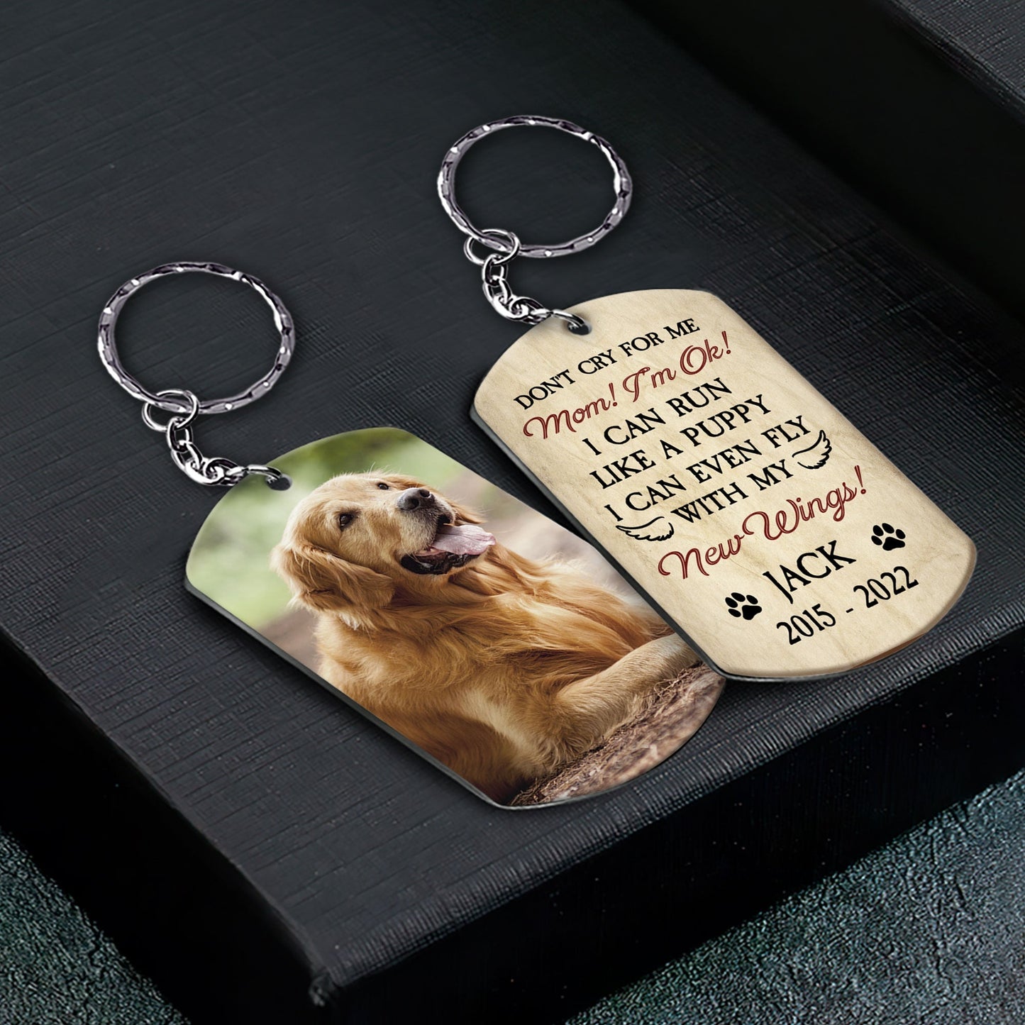 Don't Cry For Me - Personalized Photo Keychain - Twinkle & Twine