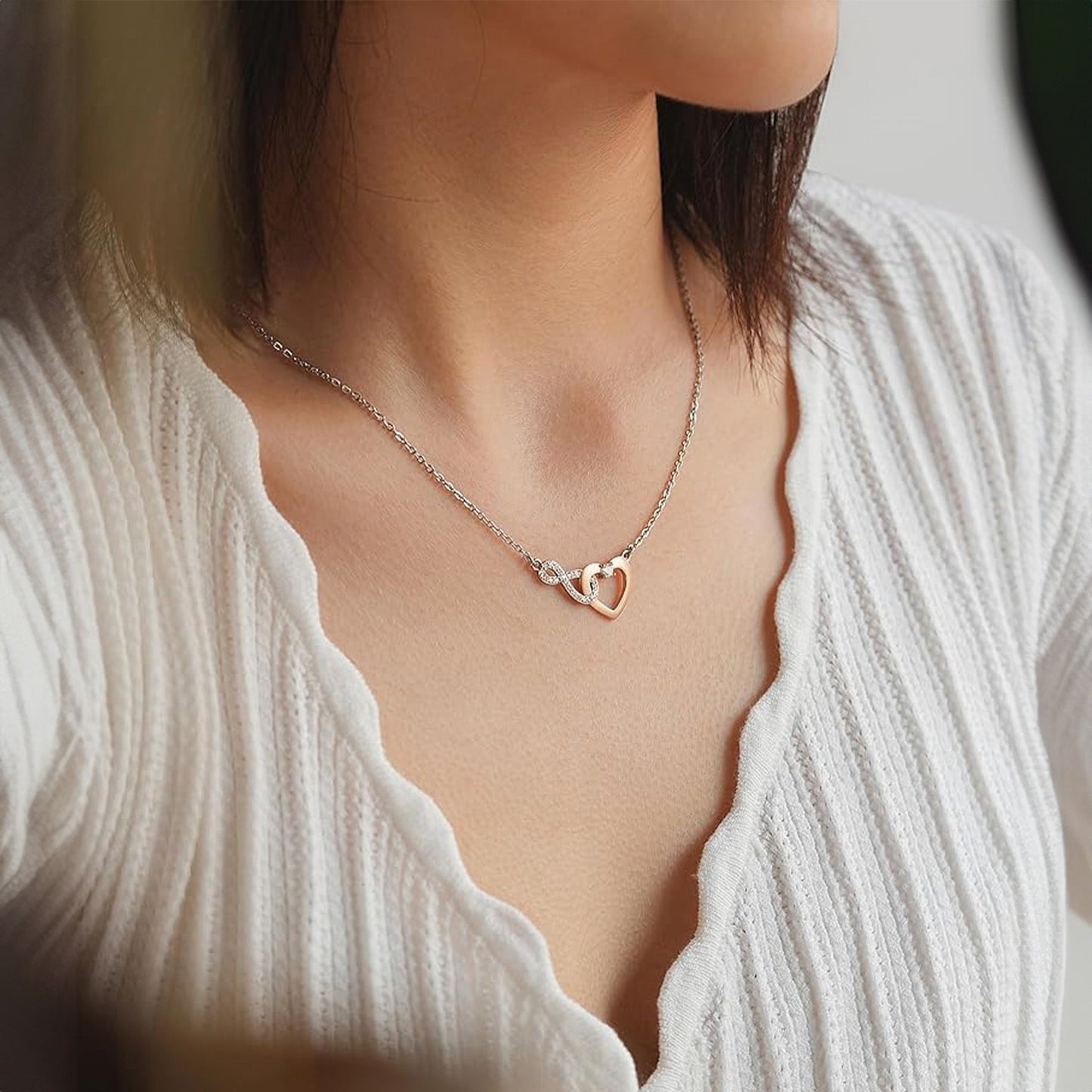 Graduation Gifts For Her - Personalized LED Light Acrylic Plaque With Infinity Necklace