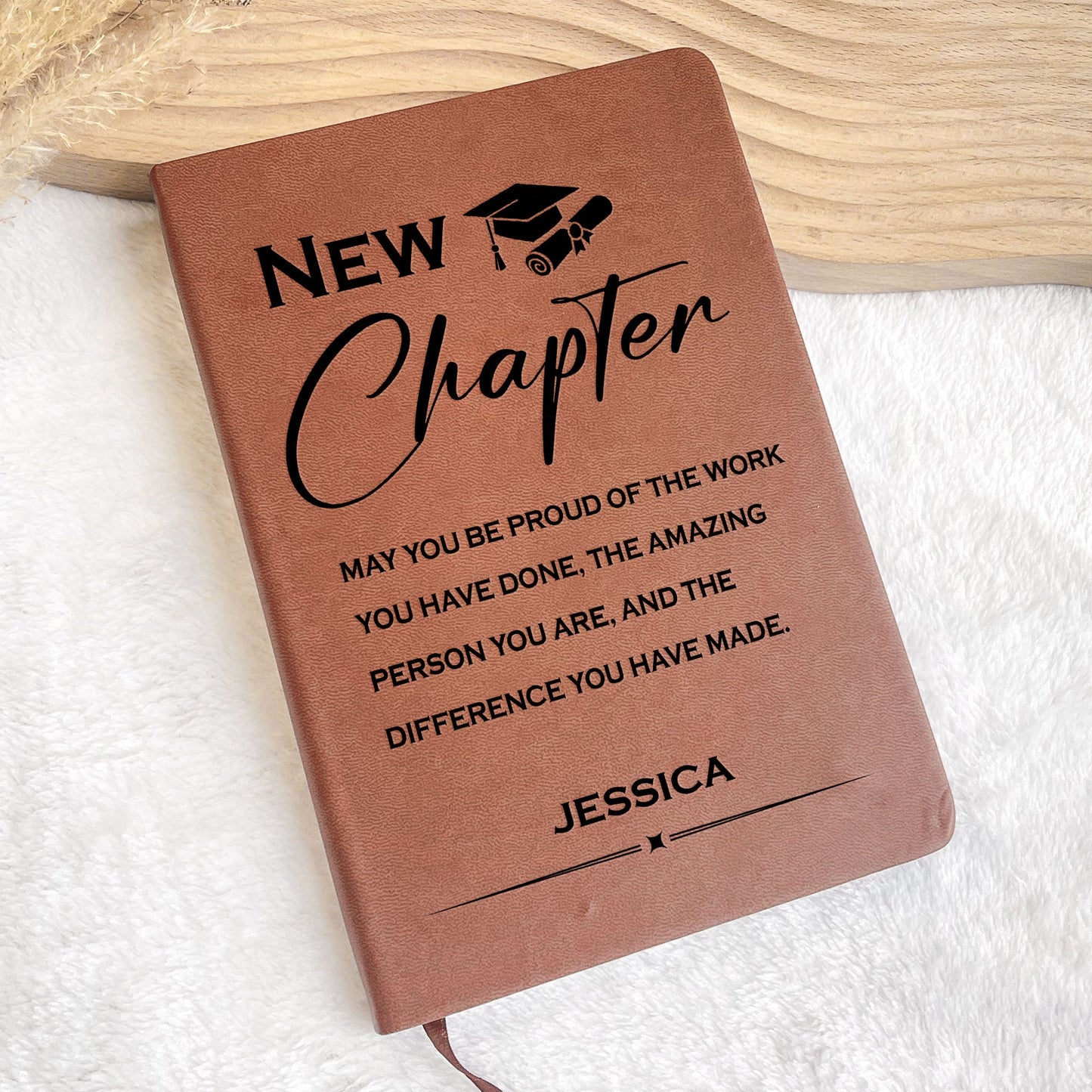 Graduation May You Be Proud Of The Work - Personalized Leather Journal