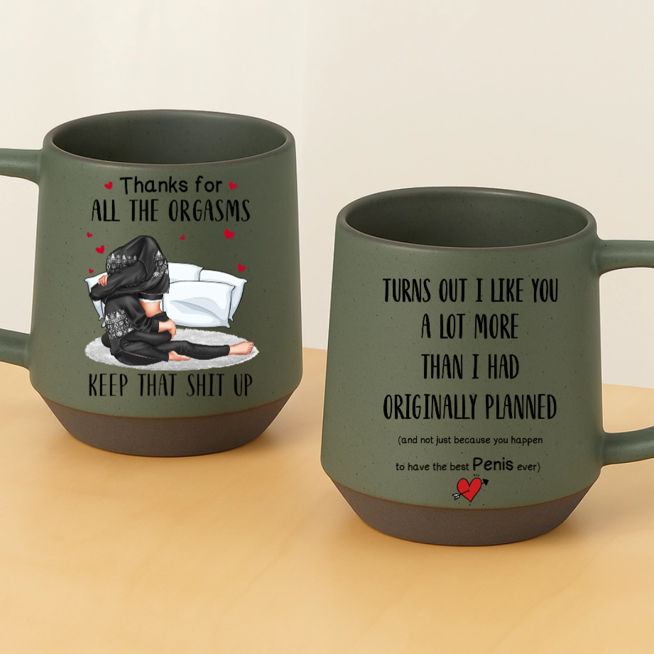 Funny Personalized Naughty Couple Mug – Thanks for All the Orgasms – Romantic Gift – Twinkle & Twine