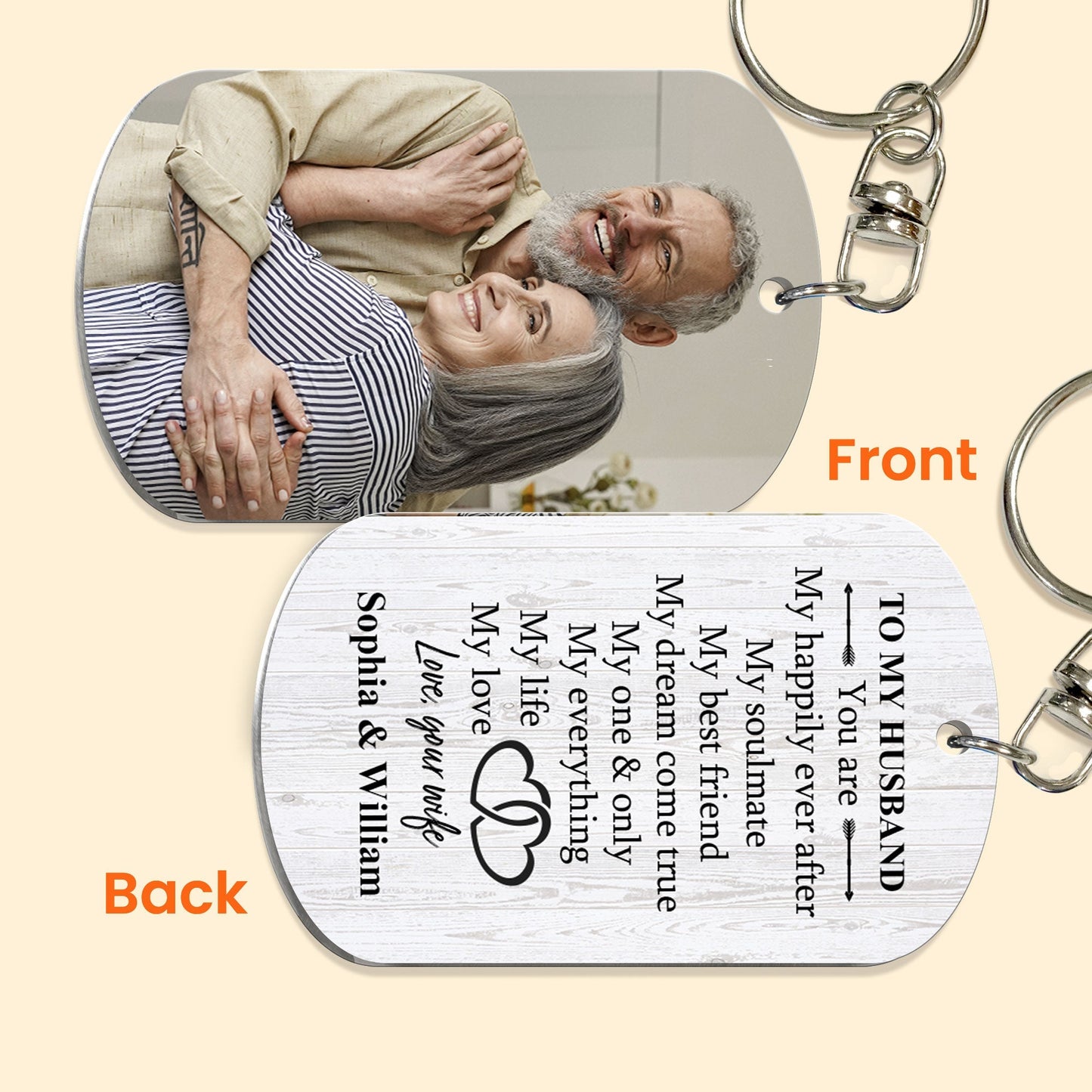 You Are My Happily Ever After - Personalized Keychain - Twinkle & Twine