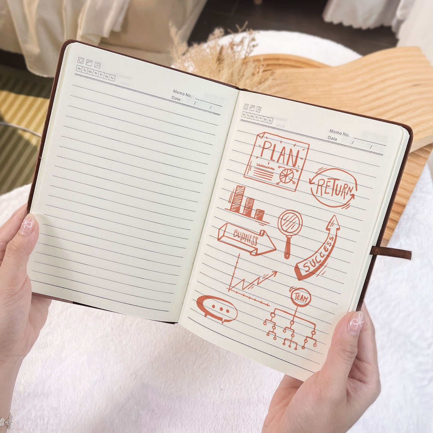 A Sweet Ending To A New Beginning - Personalized Leather Journal