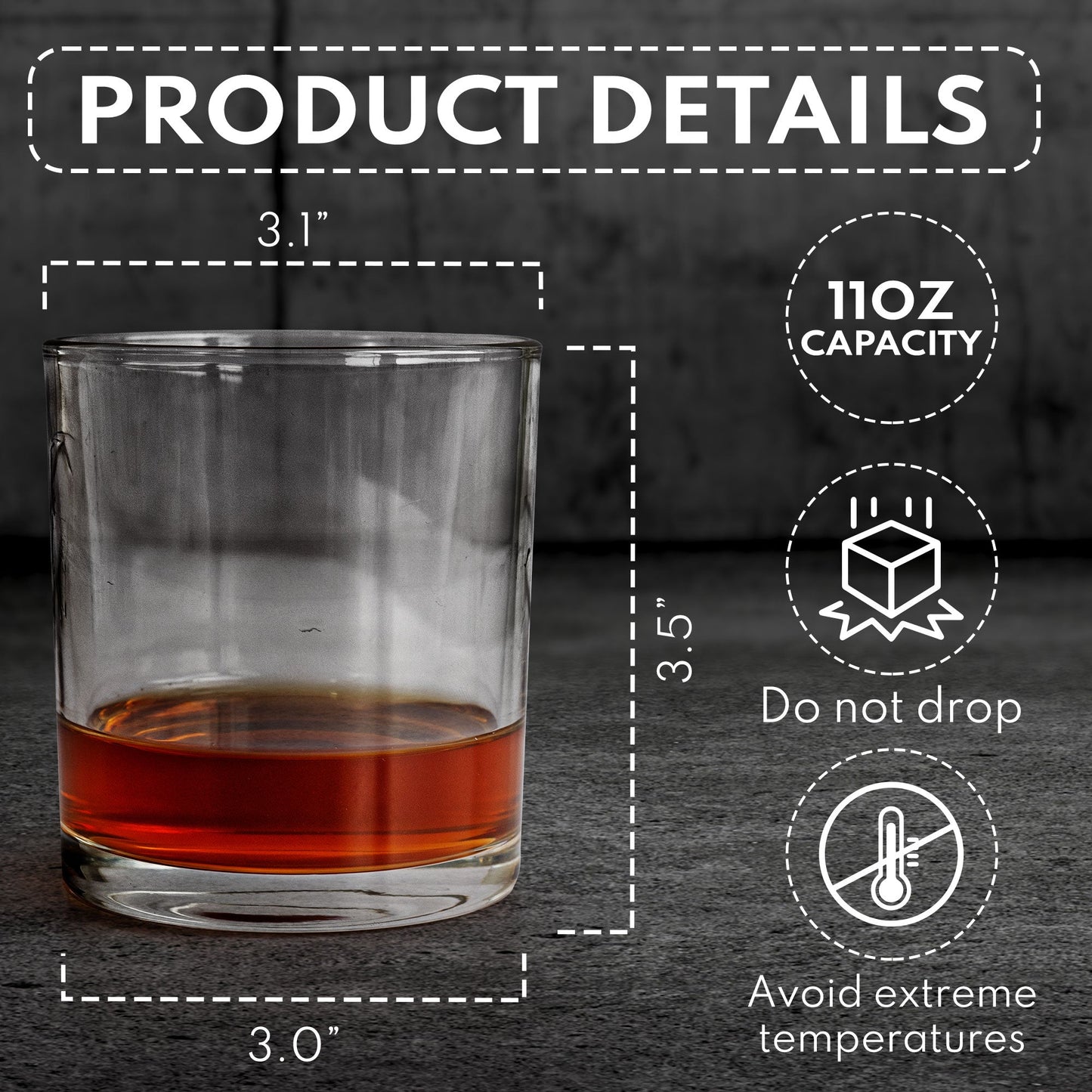 Dadthanks For Not Pulling Out  Personalized Whiskey Glass – Twinkle & Twine