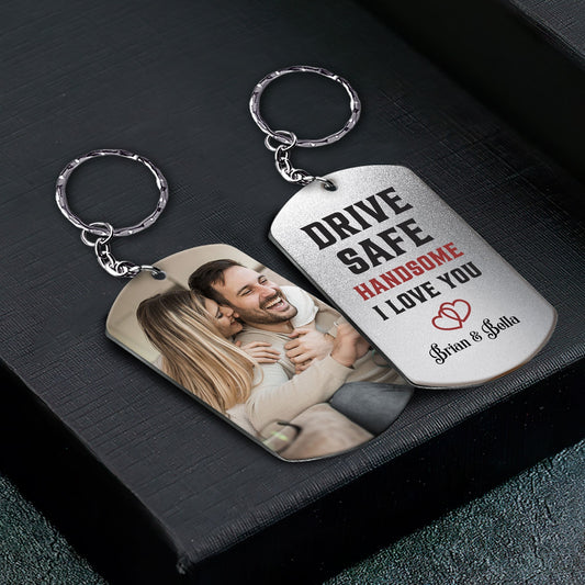 Drive Safe My Love - Personalized Photo Keychain - Twinkle & Twine