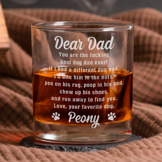 If I Had A Different Dog Dad  Personalized Whiskey Glass With Photo – Twinkle & Twine