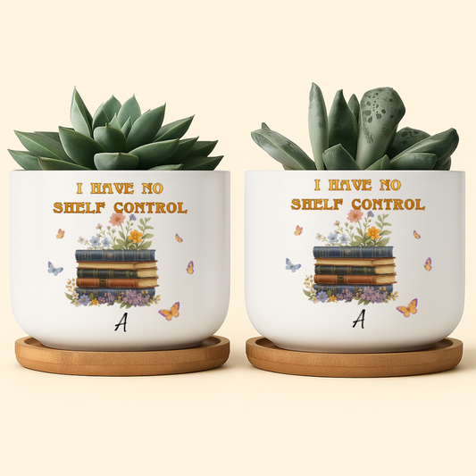 I Have No Shelf Control – Book Lover Succulent Planter – Twinkle & Twine