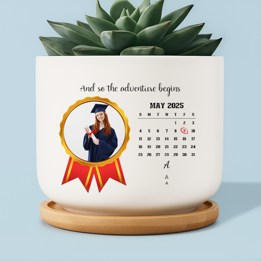 Graduation Calendar Photo Succulent Planter – Twinkle & Twine