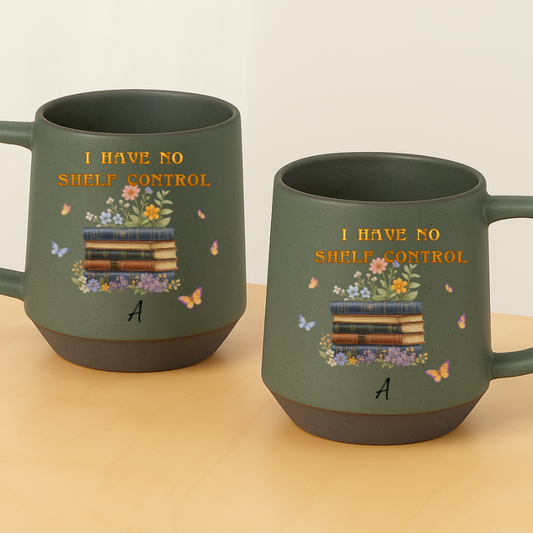 I Have No Shelf Control – Personalized Floral Book Lover Mug – Twinkle & Twine