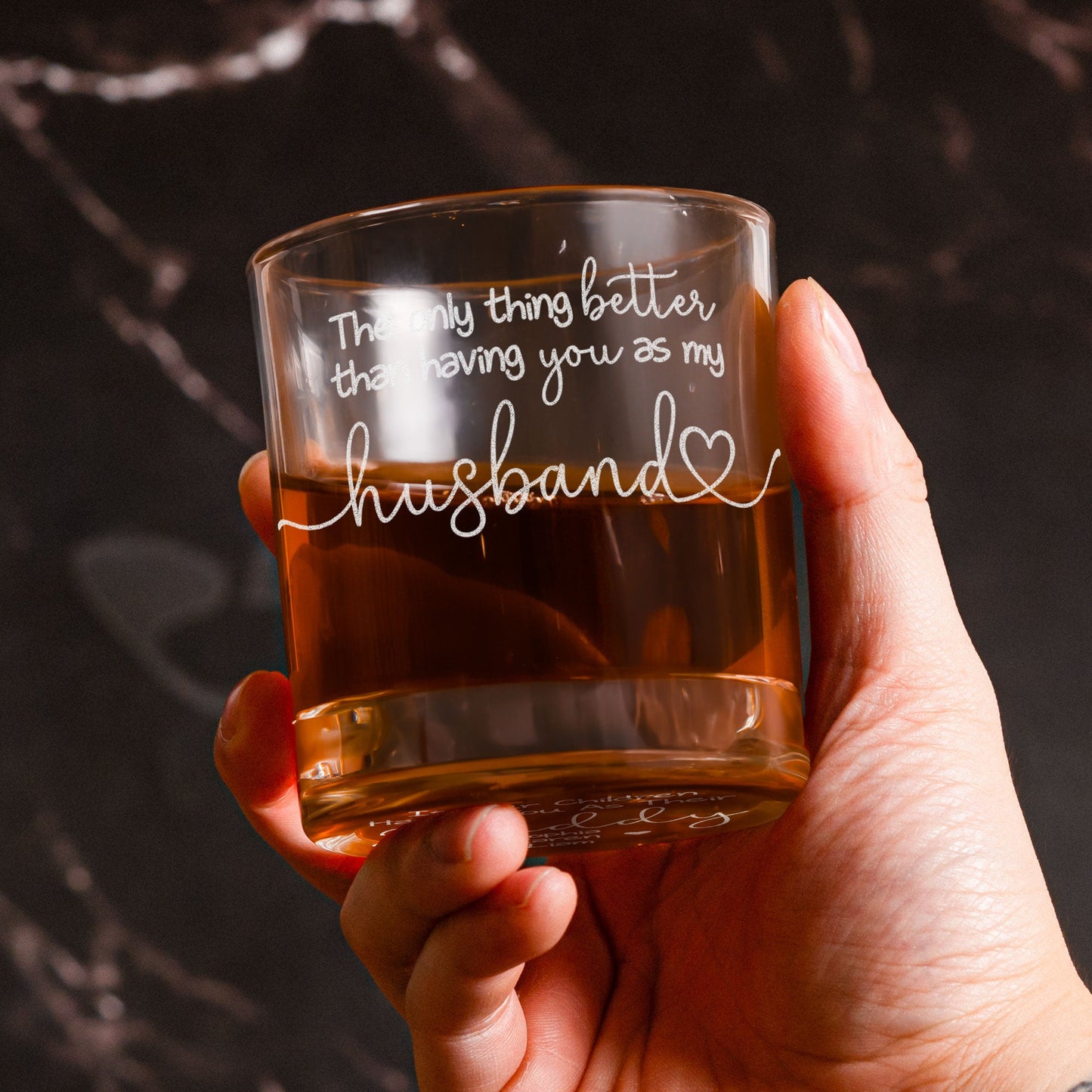 The Only Thing Better Than Having You As My Husband  Personalized Whiskey Glass – Twinkle & Twine