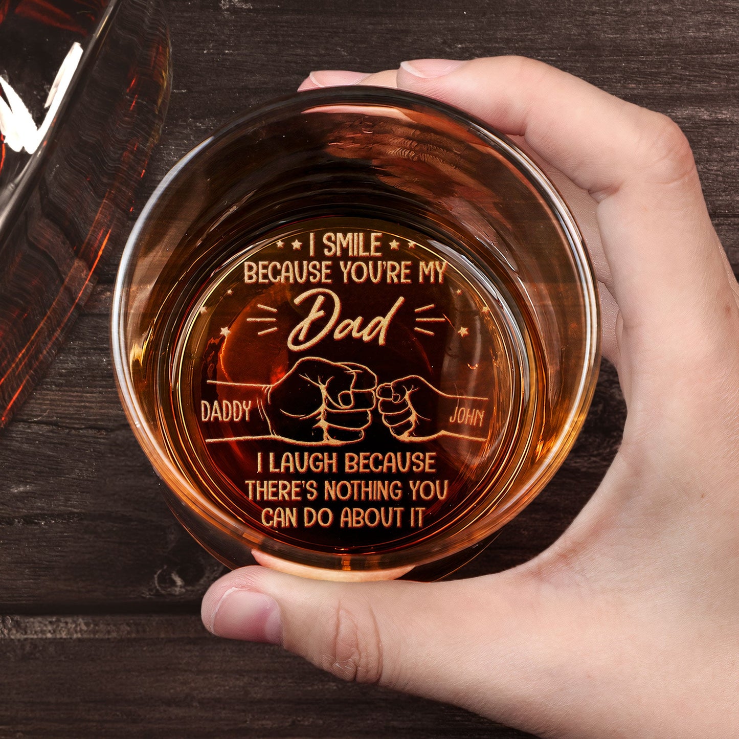 Youre My Dad  Personalized Engraved Whiskey Glass – Twinkle & Twine