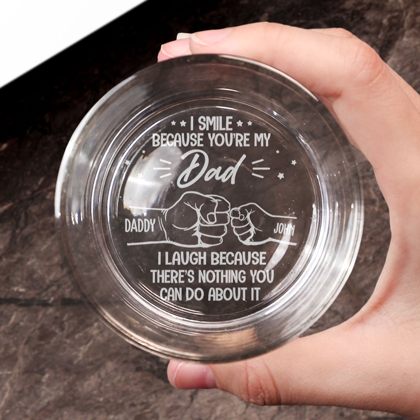 Youre My Dad  Personalized Engraved Whiskey Glass – Twinkle & Twine