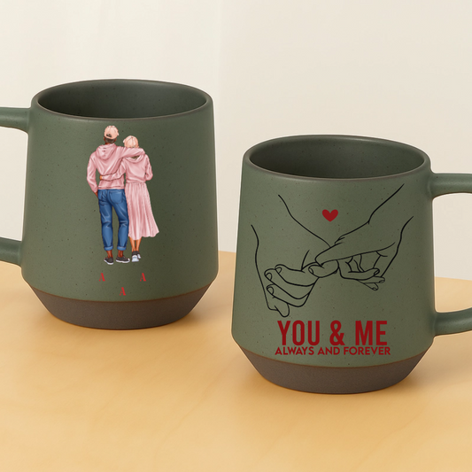Personalized You & Me Always and Forever Couple Mug – Custom Names & Characters – Twinkle & Twine