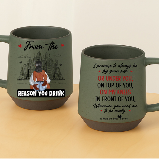 Personalized Reasons We Drink Mug – Couple Names & Characters – Funny Gift for Couples – Twinkle & Twine